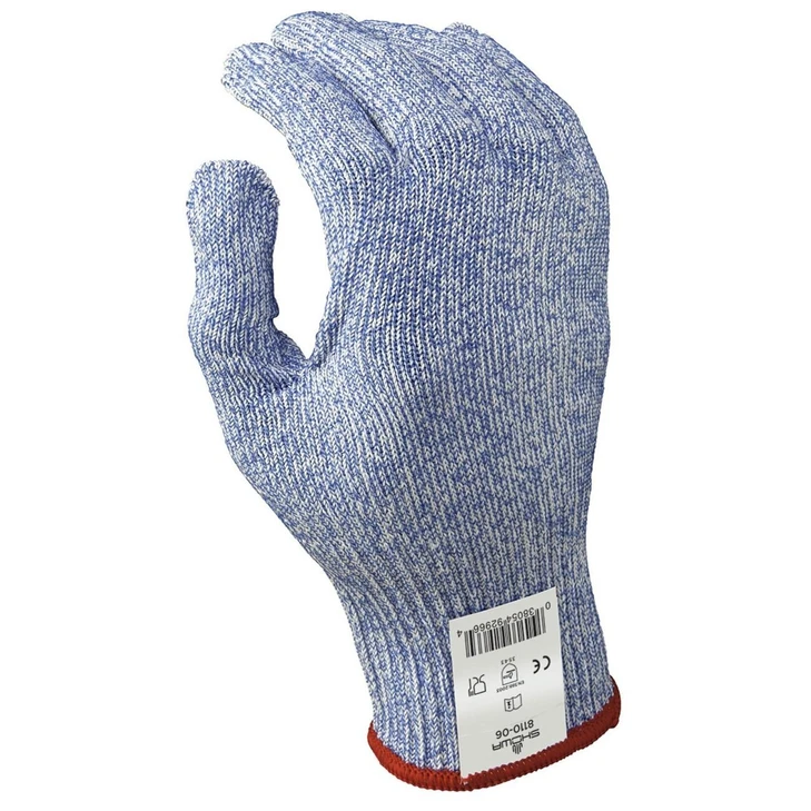 Cut Resistant Glove, Small, A5 Cut, Blue/White, 9.8 L