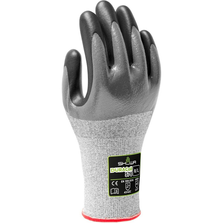 Cut Resistant Glove, 2X-Large, Nitrile, 10.75 L