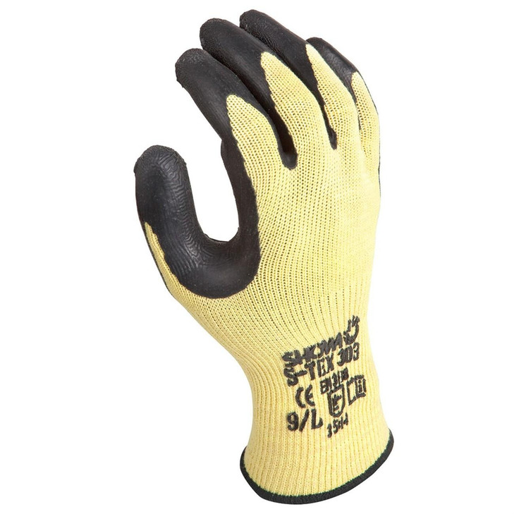 Cut Resistant Glove, X-Large, Yellow with Black Coating