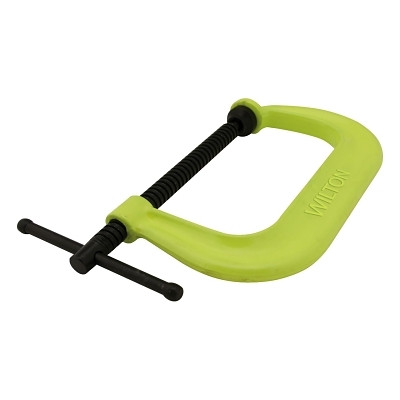 Wilton 14302 400 SF Hi-Visibility Safety C-Clamps, Sliding Pin, 3 1/4 in Throat Depth