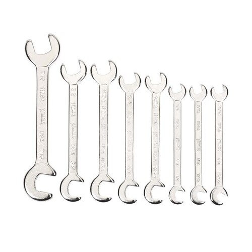Open End Wrench, Rounded, 1/4 Inch Opening, 3 Inch OAL