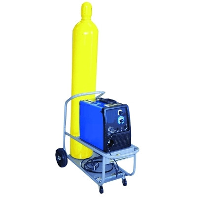 Saf-T-Cart MM8 Running Gear Series Cart, Holds 1 Cylinder, 9-1/2 in dia,  8 in Polyolefin Wheels
