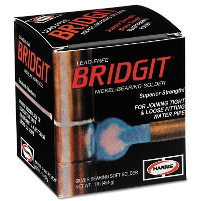 Harris Product Group BRGT61 Bridgit Lead-Free Solder, Spool, Lead-free, 1 lb, 1/8 in