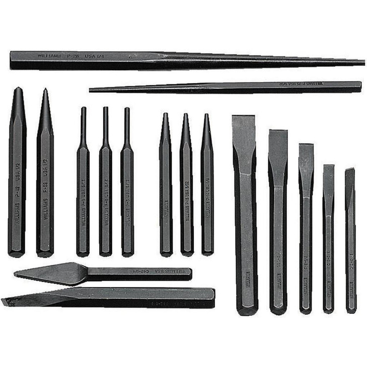 Williams 17-Pcs Punch & Chisel Set