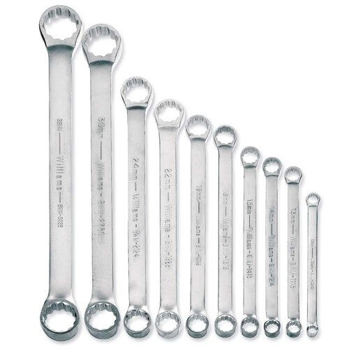 Williams Dbl Box Wrench Set 10 Pcs