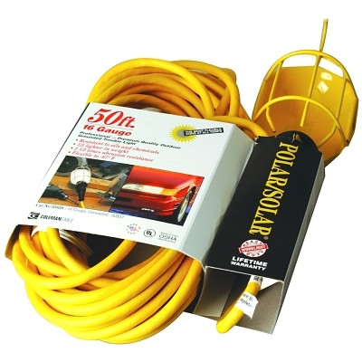 Southwire 058588802 50' 16/3 SJEO YELLOW TROUBLE LIGHT GROUNDED ME