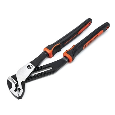 Crescent RTZ210CGV K9 V-Jaw Dual Material Tongue and Groove Plier, 10 in, 8 Adjustments, Straight Handle