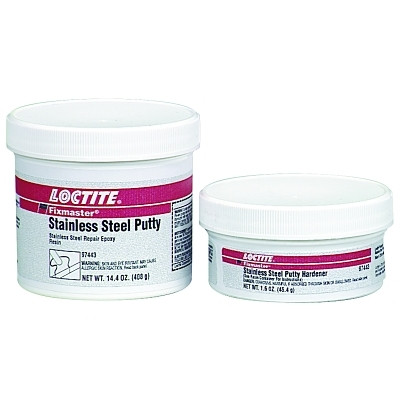 Loctite 235613 Fixmaster Stainless Steel Putty, 1 lb, Pack, Metallic Grey