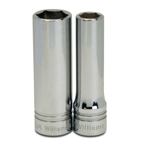 Socket, 3 1/4 Inch OAL, Deep, 1/2 Inch Dr, 1 1/8 Inch Size
