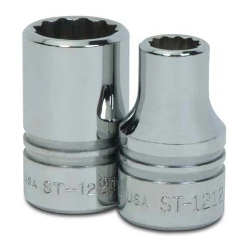 Socket, 1 1/2 Inch OAL, Shallow, 1/2 Inch Dr, 7/8 Inch Size
