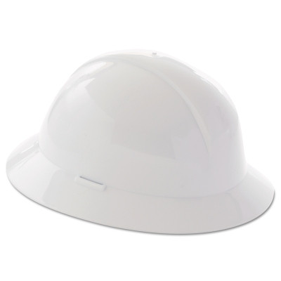 North by PIP A119R010000 A119R Type II Hard Hat, 6 point suspension, Full Brim, White, w/Foam Liner