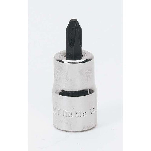 Socket Bit, 1/2 Inch Dr, #4 Size, Phillips, 1 1/2 Inch L