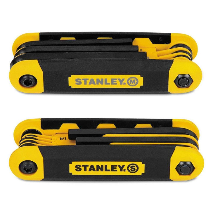STANLEY® Folding Metric and SAE Hex Keys Set