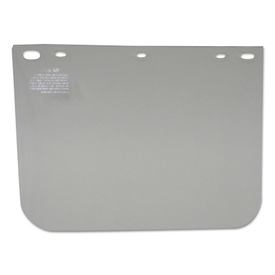 Anchor Brand 4118C Visor, Clear, 12 in L x 8 in H, Clear, Unbound, For Fibre-Metal Head Gear/Cap Adaptors