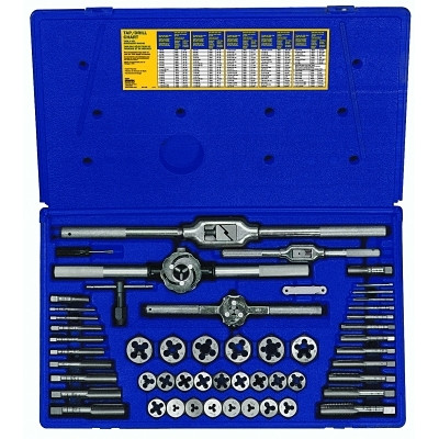 Irwin Hanson 26394 53-pc Metric Tap & Hex Die Set