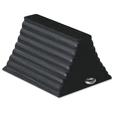 Cortina 2048WC Wheel Chock, 8 in W, 10 in L, 6 in H, Rubber, Black