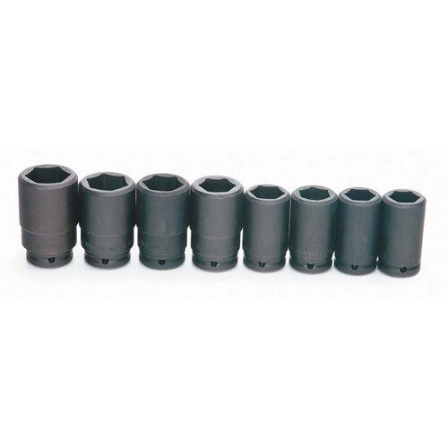 Socket Set, 7 Pieces, 3/4 Inch Dr, Impact, 3/4 Inch Size