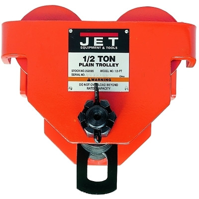 Jet 252005 PT Series Plain Trolley, 1/2 Ton, 2 1/2" - 8" Beam Width