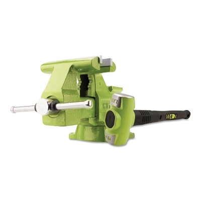 Wilton B.A.S.H 11128BH Utility Vise and Hammer Combo, 6-1/2 in Jaw, 3-3/16 in Throat Depth, Swivel Base