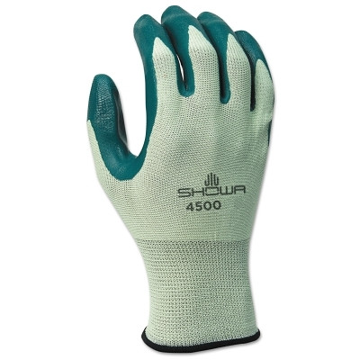 Showa 4500-10 Nitri-Flex Lite Nitrile Palm Coated Gloves XL Green