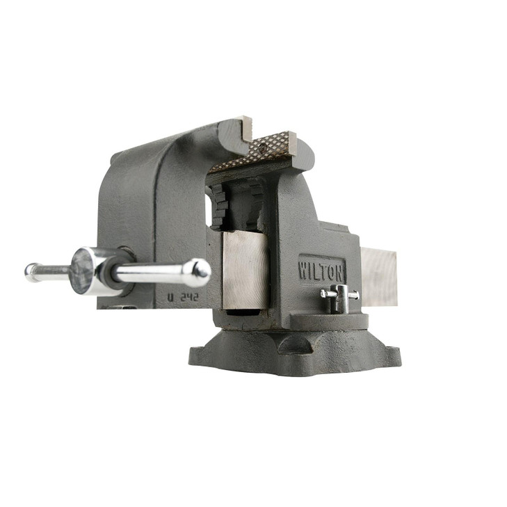 Wilton WS8, Shop Vise, 8" Jaw Width, 8" Jaw Opening, 4" Throat Depth