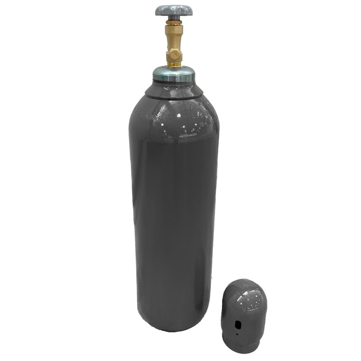Cylinder, DOT/TC, 60cuft, Inert, CGA 580, Gray