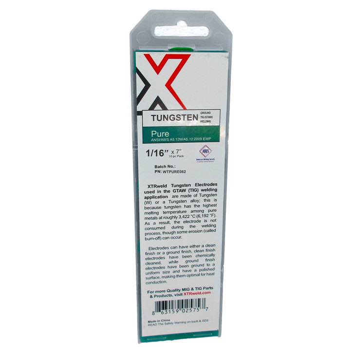 Tungsten Pure (Green) 1/4 x 7" 5pc Pack EWP