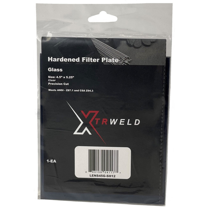 Cover Plate Clear 4.5x5.25" Glass Ea in Hang Bag