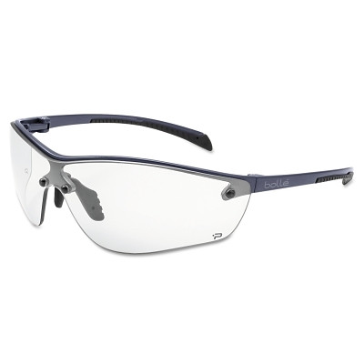 Bolle Safety 40237 SILIUM+ Series Safety Glasses, Clear Lens, Platinum Anti-Fog/Anti-Scratch