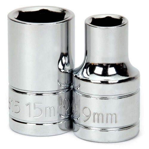 Socket, 1 3/4 Inch OAL, Shallow, 1/2 Inch Dr, 30 MM Size