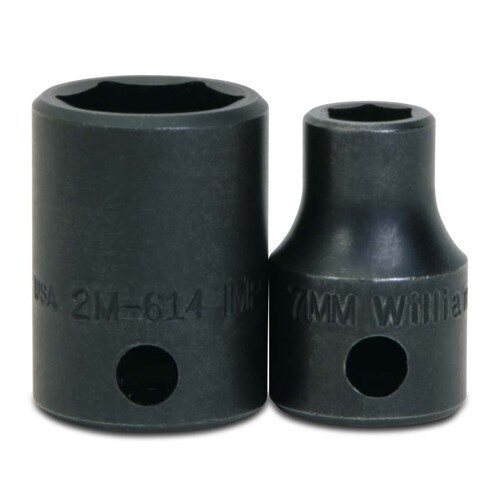 Socket, 1 1/16 Inch OAL, Shallow Impact, 12 MM Size