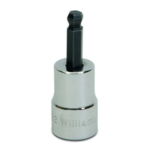 Socket Bit, 3/8 Inch Dr, 3/16 Inch Size, Ball Hex, SAE