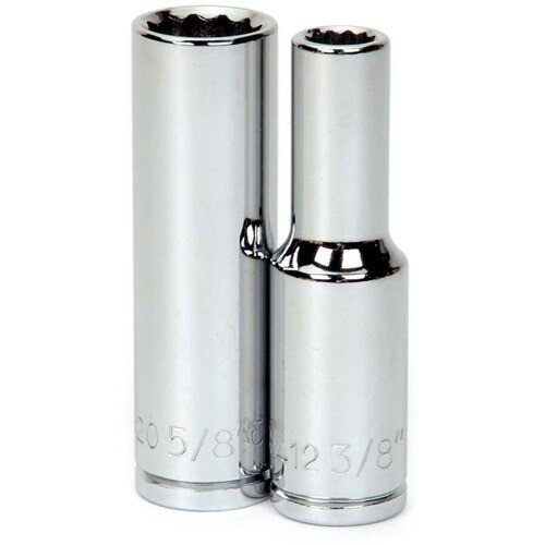 Williams 1/2" Dr Deep Socket 12-Pt 3/8"
