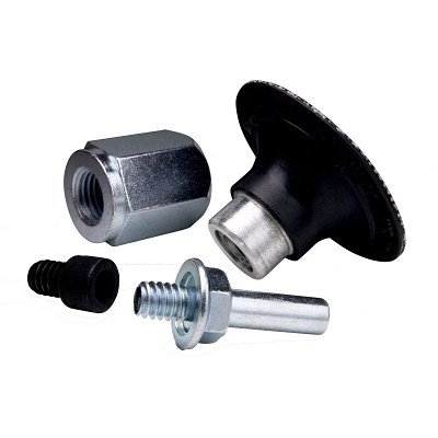 3M 7000028392 Roloc Bristle Disc Holders, 2 in, Rubber, Black