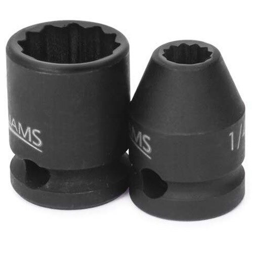 Socket, 1 1/8 Inch OAL, Shallow, 3/8 Inch Dr, 3/8 Inch Size