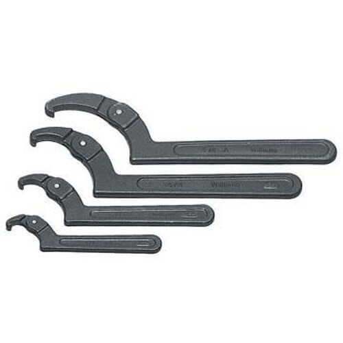 Williams Adj. Hook Spanner 4-1/2 To 6-1/4"