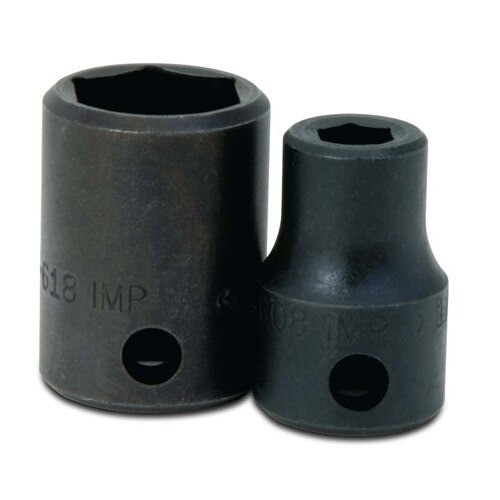 Socket, 1 1/32 Inch OAL, Shallow Impact, 1/4 Inch Size