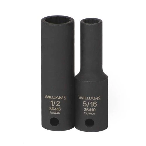 Socket, 2 1/2 Inch OAL, Deep, 3/8 Inch Dr, 7/16 Inch Size