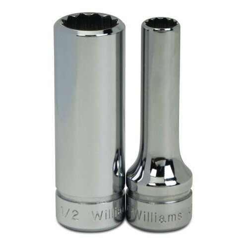 Socket, 2 1/8 Inch OAL, Deep, 3/8 Inch Dr, 1/4 Inch Size
