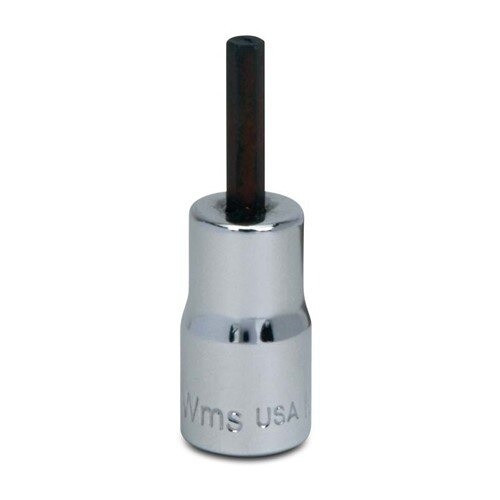 Socket Bit, 1/4 Inch Dr, 0.05 Inch Size, Hex, 7/8 Inch L