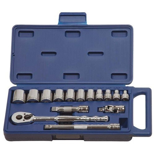 Williams 15 Pce 3/8" Dr Socket & Dr Tool Set Sae
