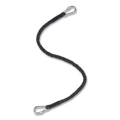 MSA 10207311 Retractable Tool Tether, Double Carabiner, 0.8 in W x 35.4 in Retracted L x 47.2 in Extended L, 25 lb Capacity