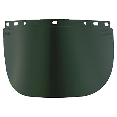 Fibre-Metal by PIP 4178DGN High Performance Faceshield Window, Dark Green, Wide View, 16-1/2 in x 8 in