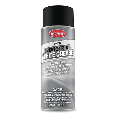 Sprayway SW715 Industrial White Grease Lubricant, 16 oz Can