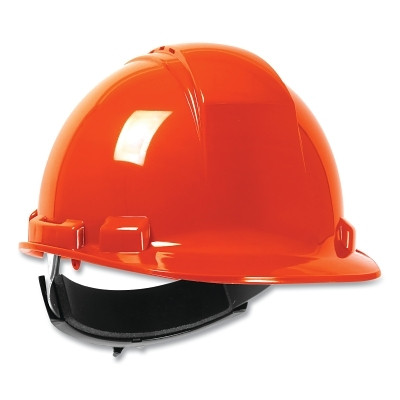 Dynamic 280-HP241RV-31 Whistler Cap Style Hard Hat with HDPE Shell, 4-Point Textile Suspension, Hi-vis Orange, Wheel Ratchet Adjustment, Vented
