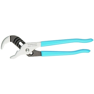 Channellock 432BULK Tongue and Groove Pliers, 10 in OAL, 7 Adjustments, 432 V-Jaw