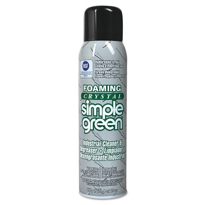 Simple Green 0610001219010 Foaming Crystal Simple Green Industrial Cleaner and Degreaser, 20 oz, Aerosol Can, Unscented