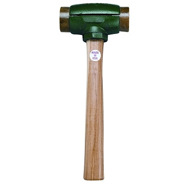 Garland Mfg 31001 Split Head Hammers, 1 1/4 in Dia., 14 in Handle, Rawhide