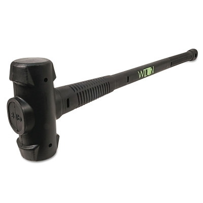 Wilton B.A.S.H 55830 Dead Blow Hammer, 8 lb Head, 30 in Handle, Steel/Vulcanized Rubber, Gray