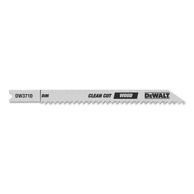 DeWalt DW37105 U Shank Wood Cutting Jig Saw Blades, 4 in, 10 TPI, Fine Cut Smooth Finish